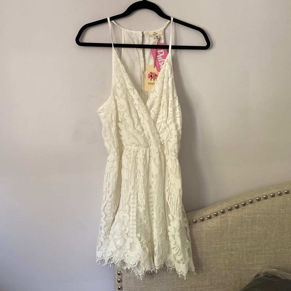 Summer Elegance Lace Romper